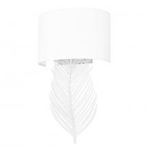  6930-WSC WHT-MWS - Cay WHT 2 Light Wall Sconce in Matte White with Modern White Shade